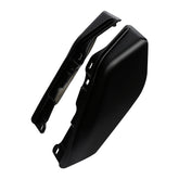 HR3 Black Denim Mid Frame Air Heat Deflectors For Harley Touring and Trike Models 09-24